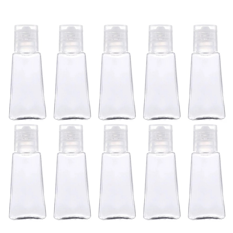 Chai nhựa rỗng trong suốt 30ml đựng gel rửa tay/mỹ phẩm mang đi du lịch tiện lợi