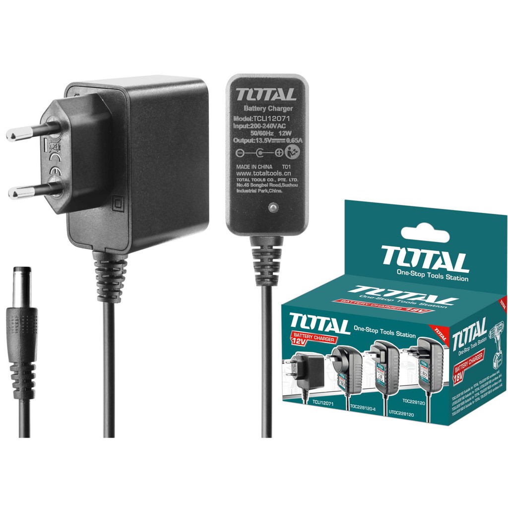 SẠC 12V TOTAL TCLI12071 [CHÍNH HÃNG] CỤC SẠC 12V TOTAL [RẺ] ĐẾ SẠC