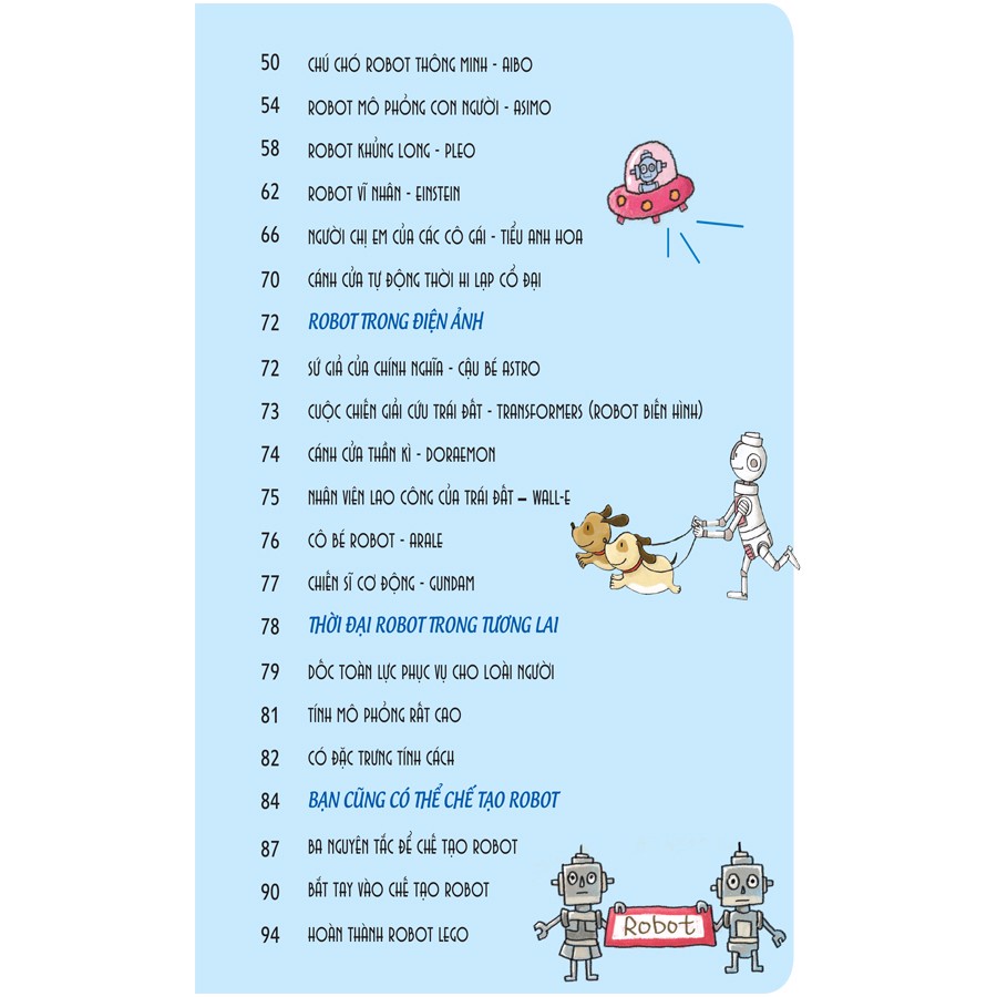 Sách: Phòng nghiên cứu thú vị - Lễ hội robot - Robot trong đời sống - TSTN