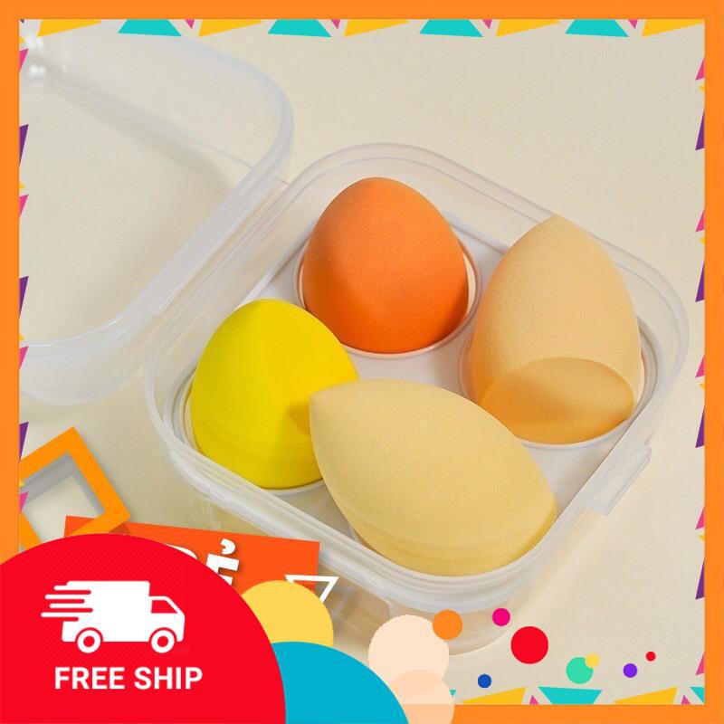 (Hàng mới về) Set hộp 8 và hộp 4 mút trang điểm siêu mềm hình quả trứng có thể dùng khô và ướt🍎🍎 | BigBuy360 - bigbuy360.vn