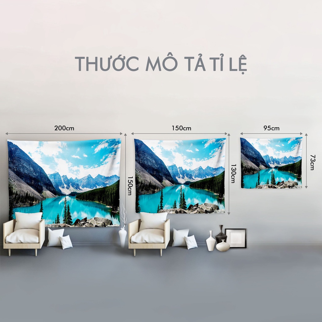 Tranh vải treo tường trang trí DREAMCACHER, decor phòng khách, phòng ngủ, showrom TẶNG móc treo + miếng dán