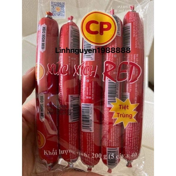 XÚC XÍCH ĂN LIỀN HIỆU CP VỊ HEO/BÒ LOẠI/200g