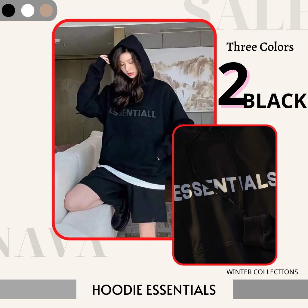 Áo hoodie Essentials Nam nữ có mũ, chất nỉ bông dày dặn form rộng dây kéo thời trang thu đông 2021 hình ảnh thật giá tốt | BigBuy360 - bigbuy360.vn