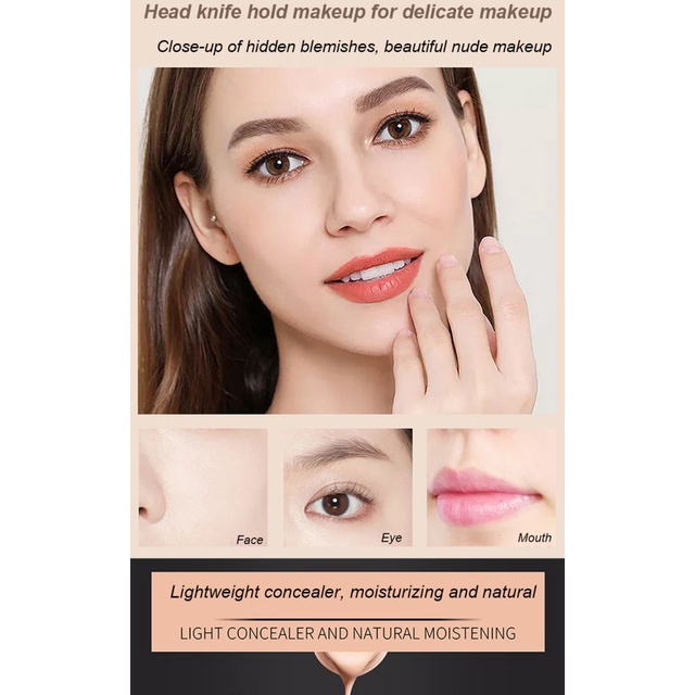 (Hàng Mới Về) Kem Che Khuyết Điểm Dạng Lỏng Dưỡng Ẩm Che Phủ Quầng Thâm Tự Nhiên | BigBuy360 - bigbuy360.vn