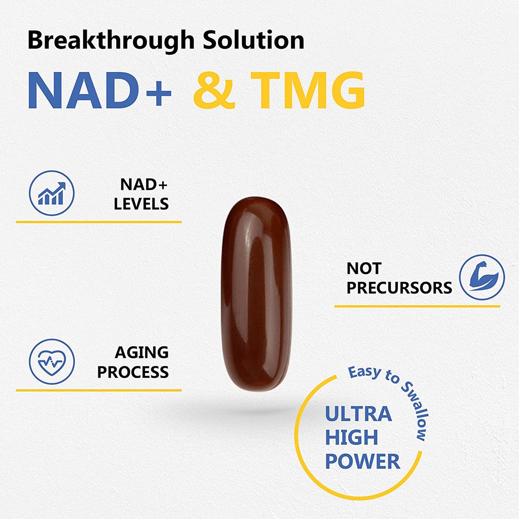 NAD Plus -  NMN 500mg - 60 Viên - Chống Lão Hóa - Sửa Chữa Tế Bào - Nicotinamide Mononucleotide