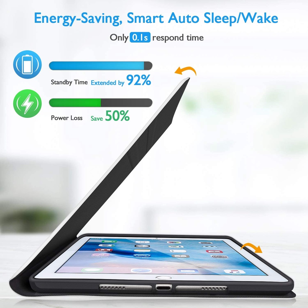 Bao Da Máy Tính Bảng PU Nắp Lật Nam Châm Thông Minh Cho Samsung Galaxy Tab S8 Plus Tab S7 FE S7+ A8 10.5 A7 Lite S7 FE