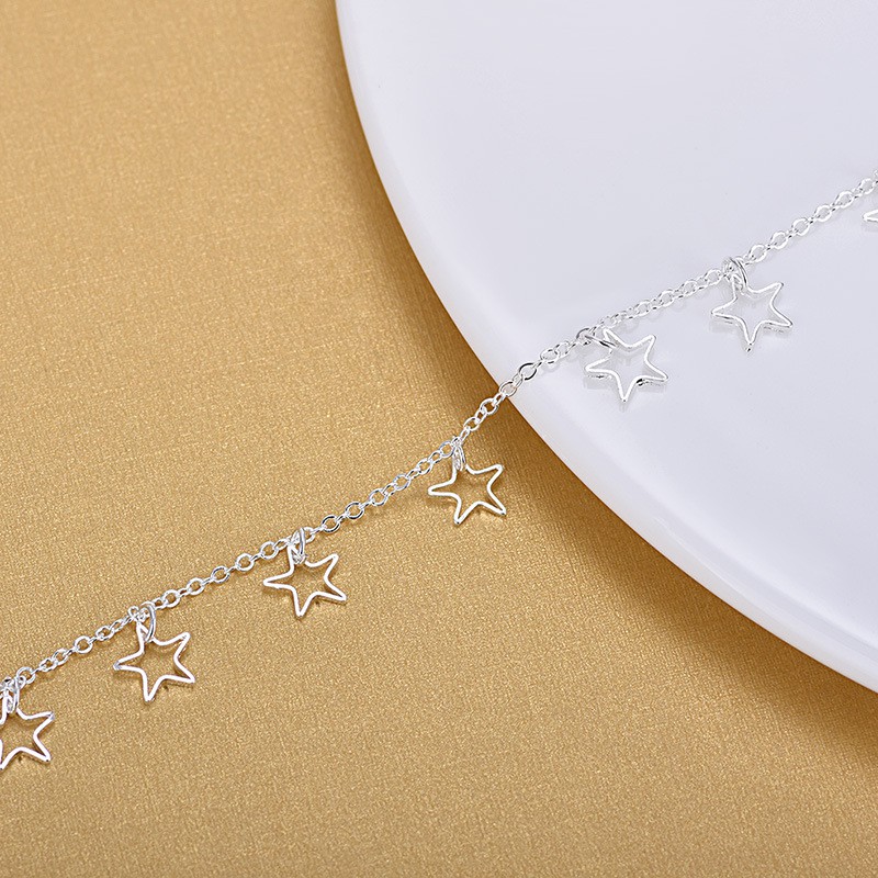 Lắc chân nữ thời trang Hàn bạc S925 - LC08 | BigBuy360 - bigbuy360.vn