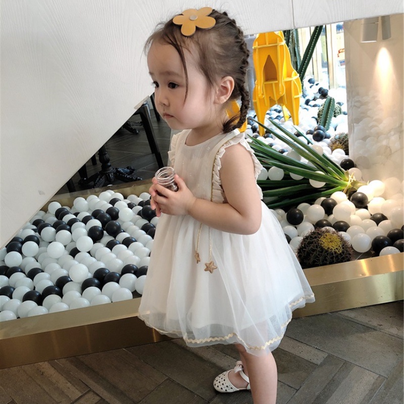 Váy đầm công chúa bé gái hàn quốc cộc tay cho bé gái