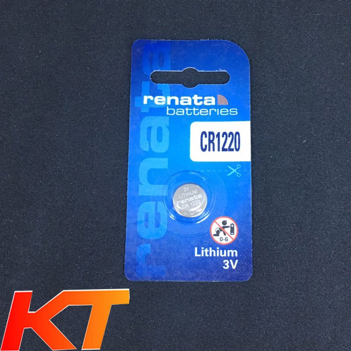 Pin CR1220 Renata 3V Lithium batteries vỉ 1 viên ( Pin CMOS... ).