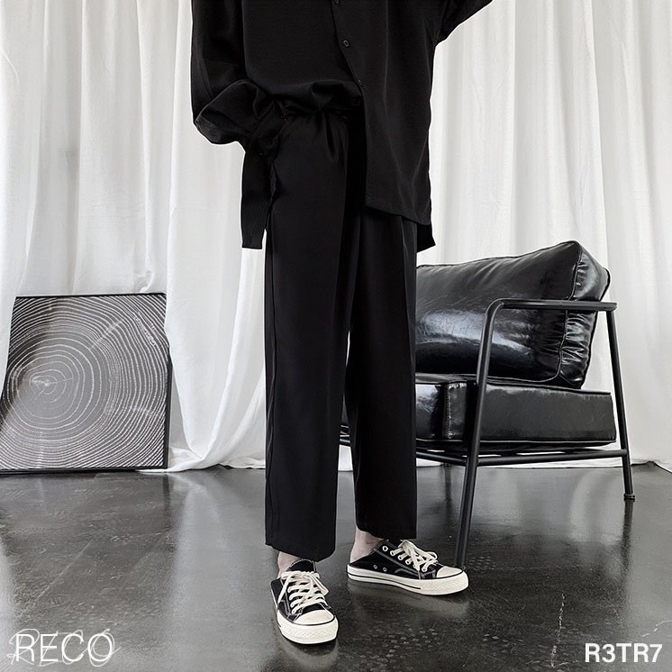 Quần vải nam nữ Hàn Quốc cao cấp dáng rộng Trousers Loose R3TR7