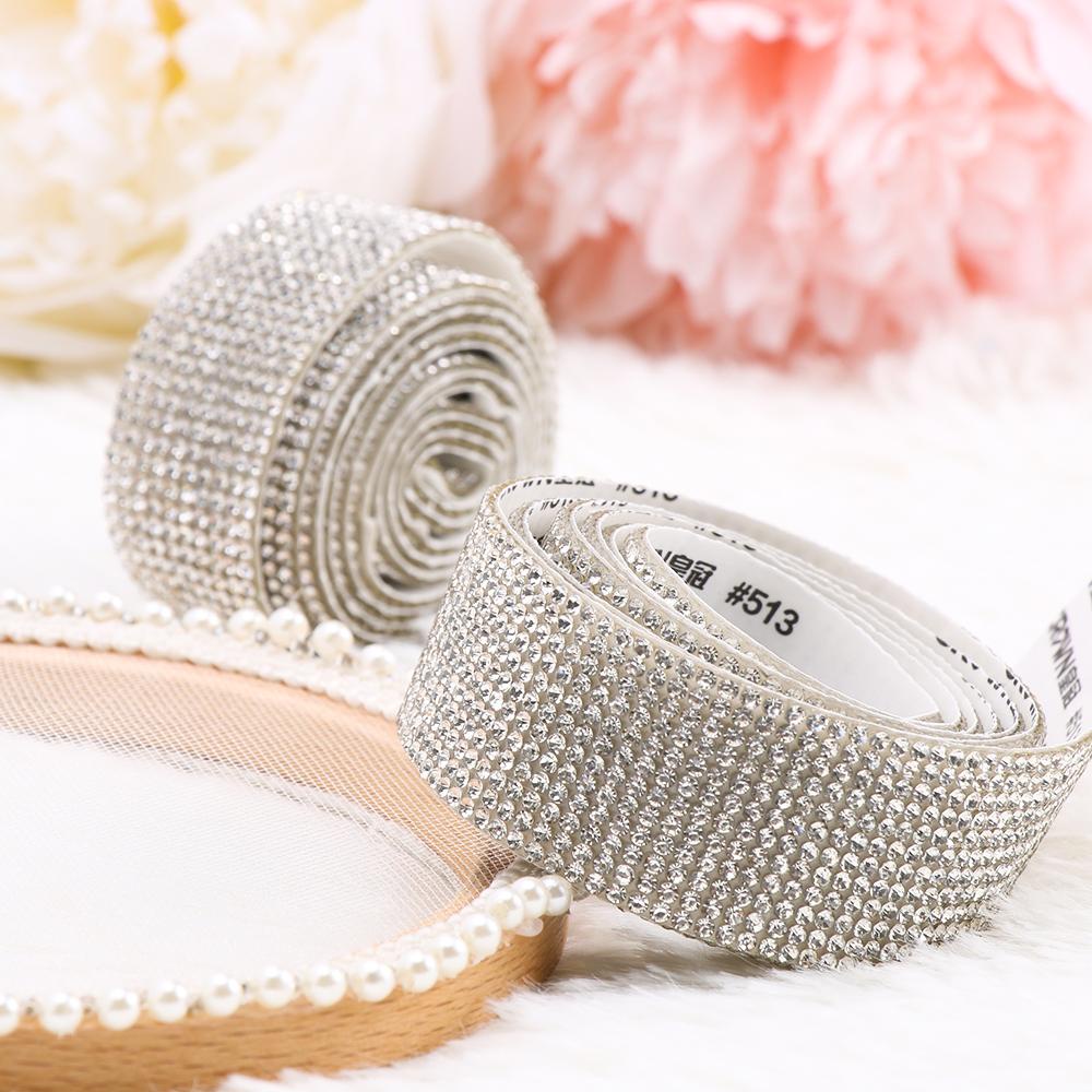 LANSEL Cuộn Băng Dính Đính Đá Tự Dính Dùng Trang Trí Điện Thoại 1 Yard DIY