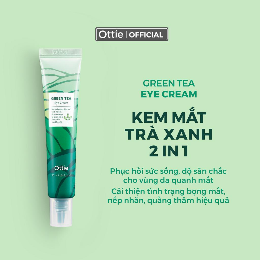 Bộ Chăm Sóc Và Dưỡng Ẩm Da Toàn Diện Trà Xanh Ottie Green Tea Super Skincare Set 7 Sản Phẩm
