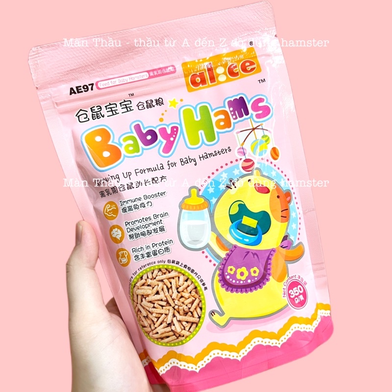 Thức ăn Hams Baby hãng Alice dành cho Hamster