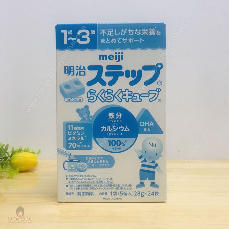 Sữa thanh Meiji 0-1_24 thanh sữa nội địa Nhật