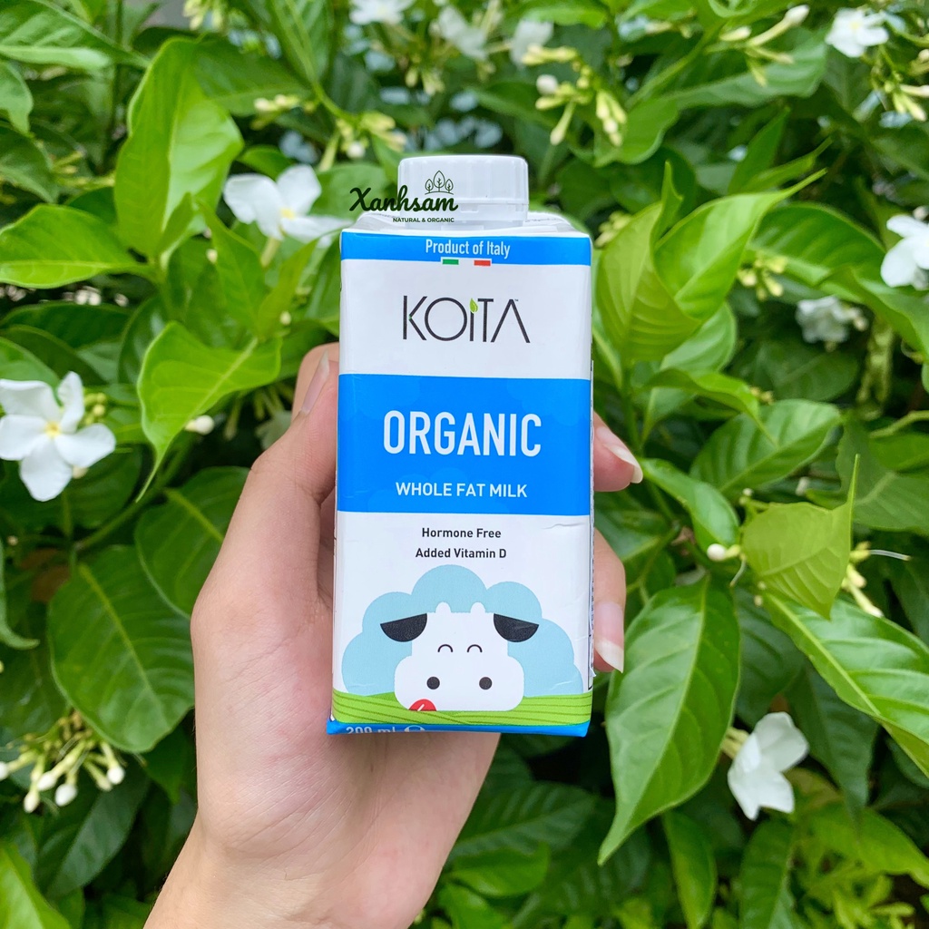 Sữa Bò Hữu Cơ Koita 200ml SOCOLA, DÂU, NGUYÊN KEM  - XanhSam Organic
