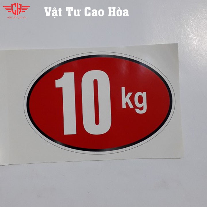 Tem số ký máy giặt Tem kg