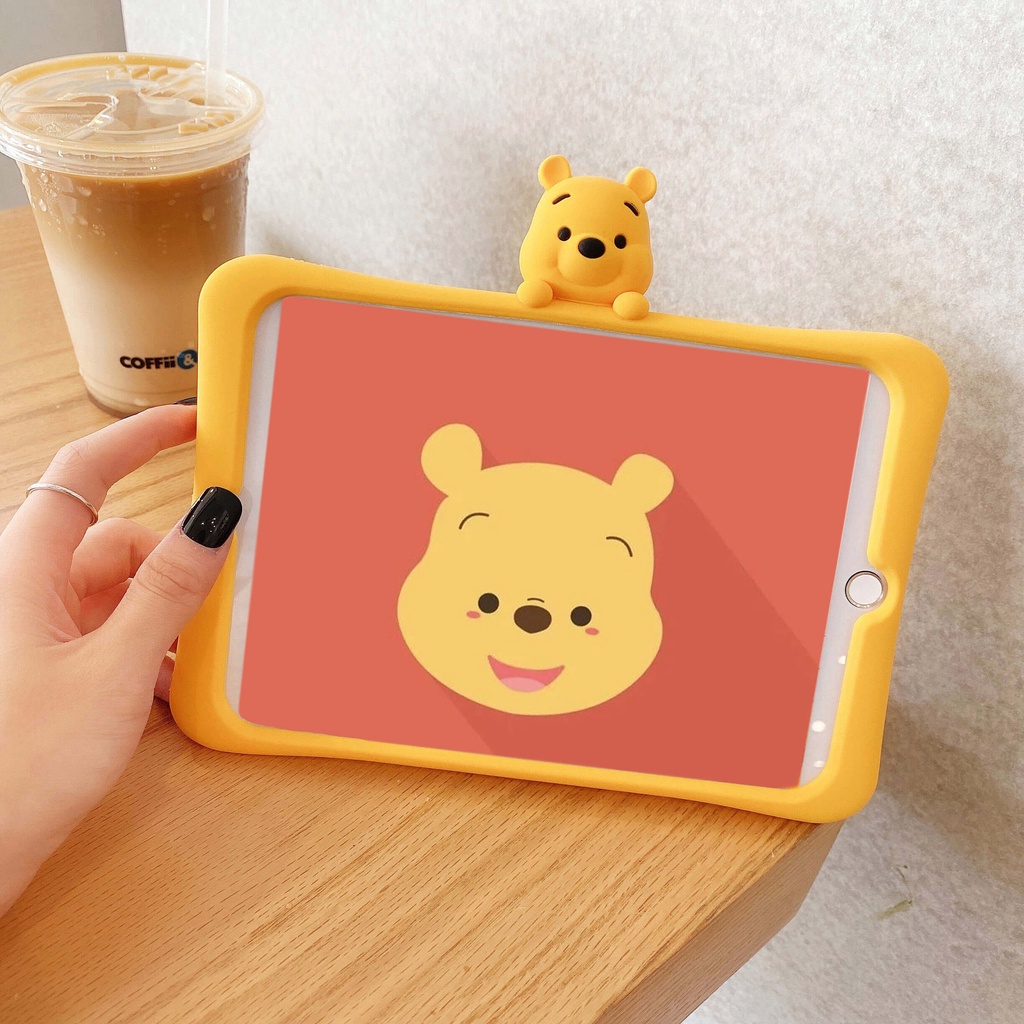 iPad Silicone Case Pooh & Cute Bear drop protection cover for iPad Pro/mini/air2/3/4