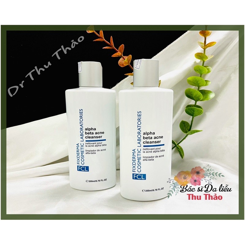 SỮA RỬA MẶT FIXDERMA FCL ALPHA BETA ACNE CLEANSER 200ml