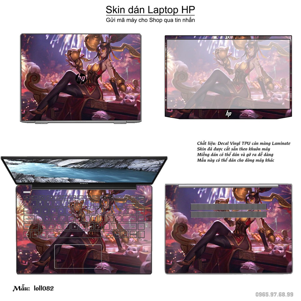 Skin dán Laptop HP in hình Liên Minh Huyền Thoại _nhiều mẫu 11 (inbox mã máy cho Shop)