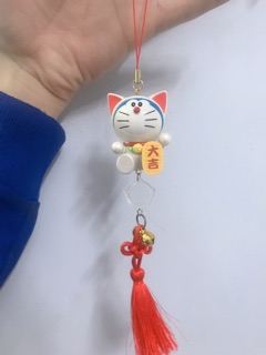 Doraemon Treo Xe Mèo May Mắn