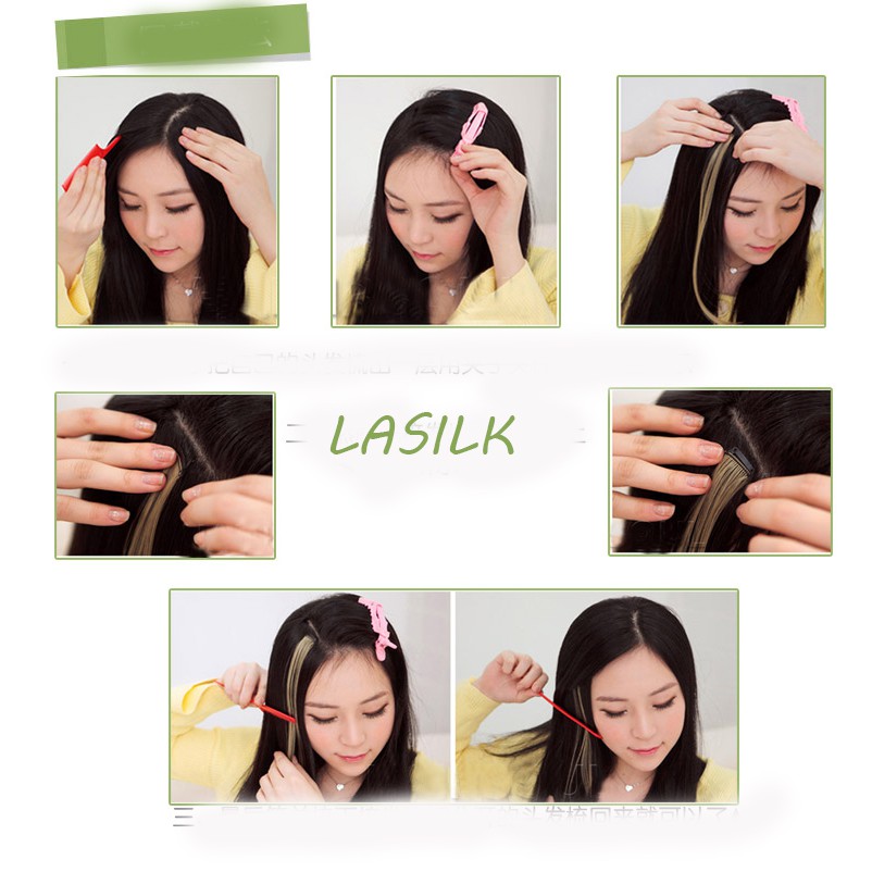 tóc kẹp giả - light nhiều màu - lemon.hair