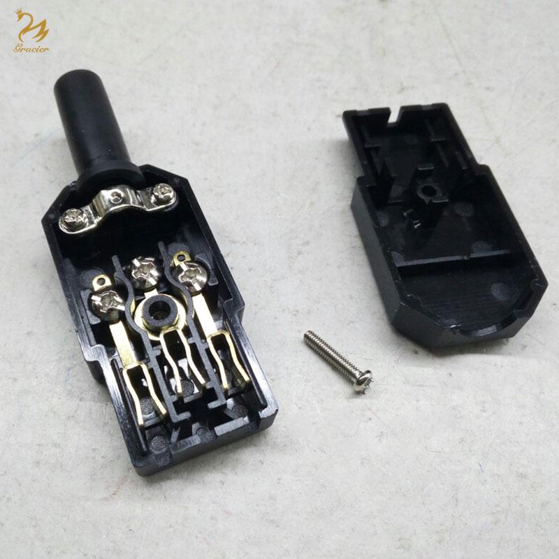 Ổ cắm dây nguồn cho phụ kiện cáp cắm 250V 10A chuyên dụng cao cấp độc đáo 1500KW 8 * 2.3 * 2cm | BigBuy360 - bigbuy360.vn