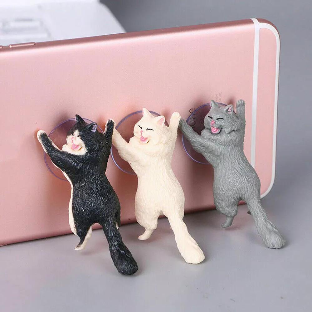 AUGUSTINA XIAOMI Giá Đỡ Điện Thoại / Máy Tính Bảng Hình Mèo Có Giác Hút Để Bàn