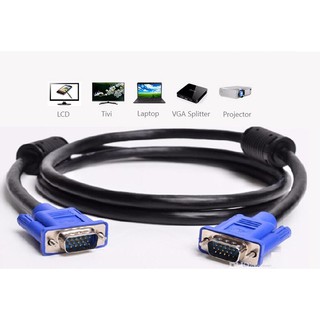 Dây cáp tín hiệu Vga 1,5m chống nhiễu màu đen
