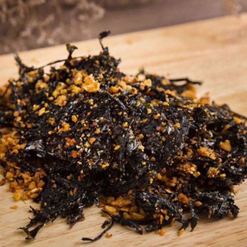 Rong Biển Cháy Toỉ 100g túi zip -  TRÁI CÂY SẤY CÔ BA