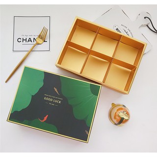 (Set 10) Hộp 6 bánh 80gr (Lá Sen Good Luck)