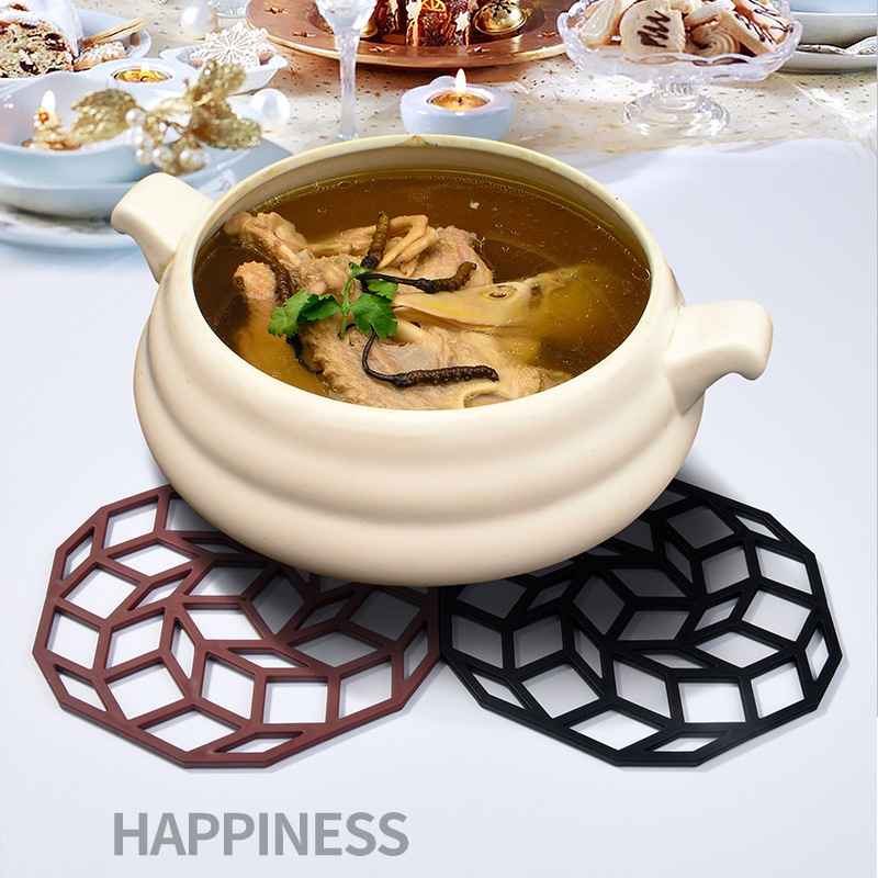 Miếng lót ly tách OSSAYI silicone cách nhiệt phong cách Bắc Âu thời trang