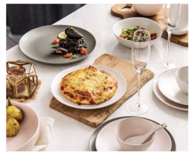 Bộ bát đĩa Ceylon Island mix 3 màu hồng nâu trắng cao cấp 46món, 20,28,38 món và 12 món