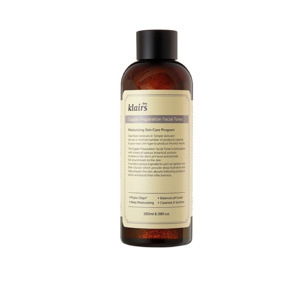 Nước hoa hồng Dear Klairs Supple Preparation Facial Toner 180ml Quà Tặng Mẹ