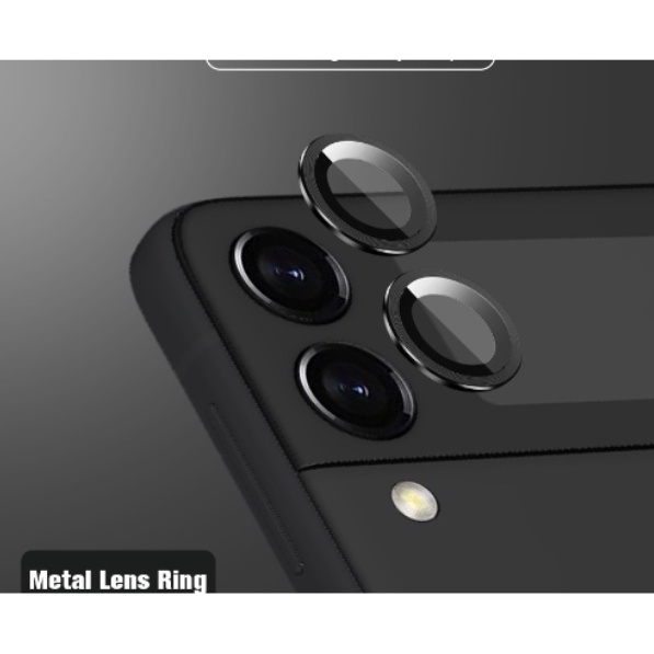 Bộ 3 miếng dán Camera rời bảo vệ máy Samsung Z Fold 5 Flip 4, Z Fold 4 5G, Z Fold 3 vành nhôm + Kính siêu đẹp sang trọng