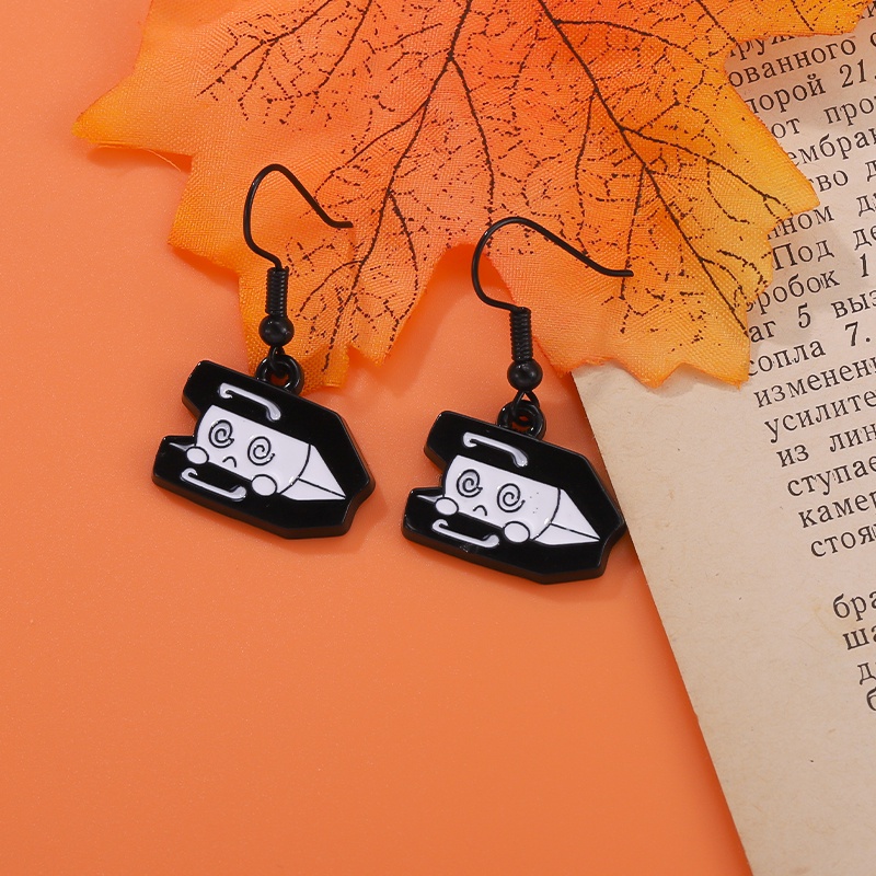 Set 10 Cặp Bông Tai Chủ Đề Halloween Vui Nhộn Sáng Tạo Cho Bạn Bè