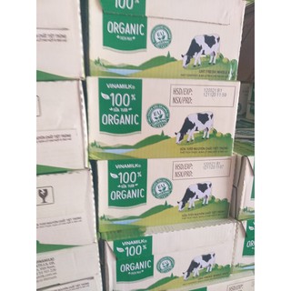Sữa tiệt trùng Vinamilk 100% Organic nguyên chất 180ml X 48 hộp