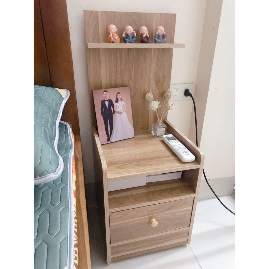 Tủ, Kệ Đầu Giường Vuông Có Ngăn Kéo Tab Cao Nhiều Màu - Gỗ Nhập Khẩu Cao Cấp | BigBuy360 - bigbuy360.vn