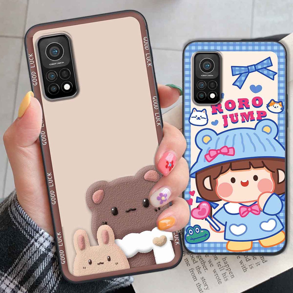 Ốp Xiaomi Mi 10T Pro bear brick, gấu đáng yêu, dễ thương