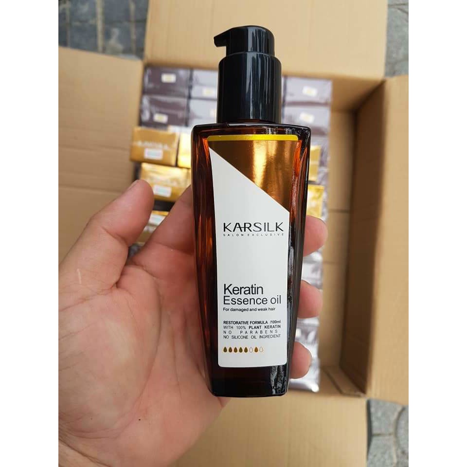 Tinh dầu dưỡng tóc keratin karsilk 100ml