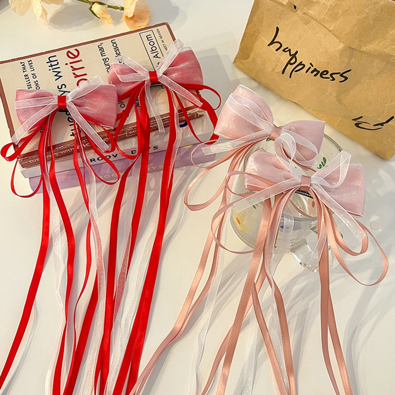 Kẹp Tóc Hình Nơ Màu Sắc Ngọt Ngào Phong Cách Công Chúa Cho Bé Gái timetunnel