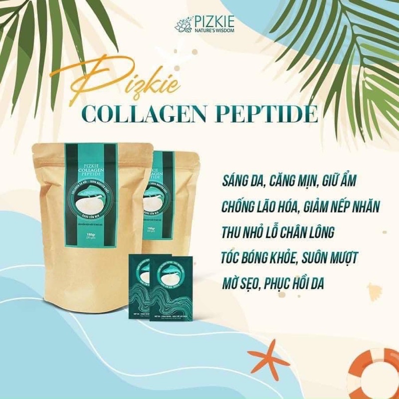 Collagen cá hồi Pizkie - BÍ QUYẾT ĐẸP TOÀN DIỆN TỪ DA ĐẾN TÓC