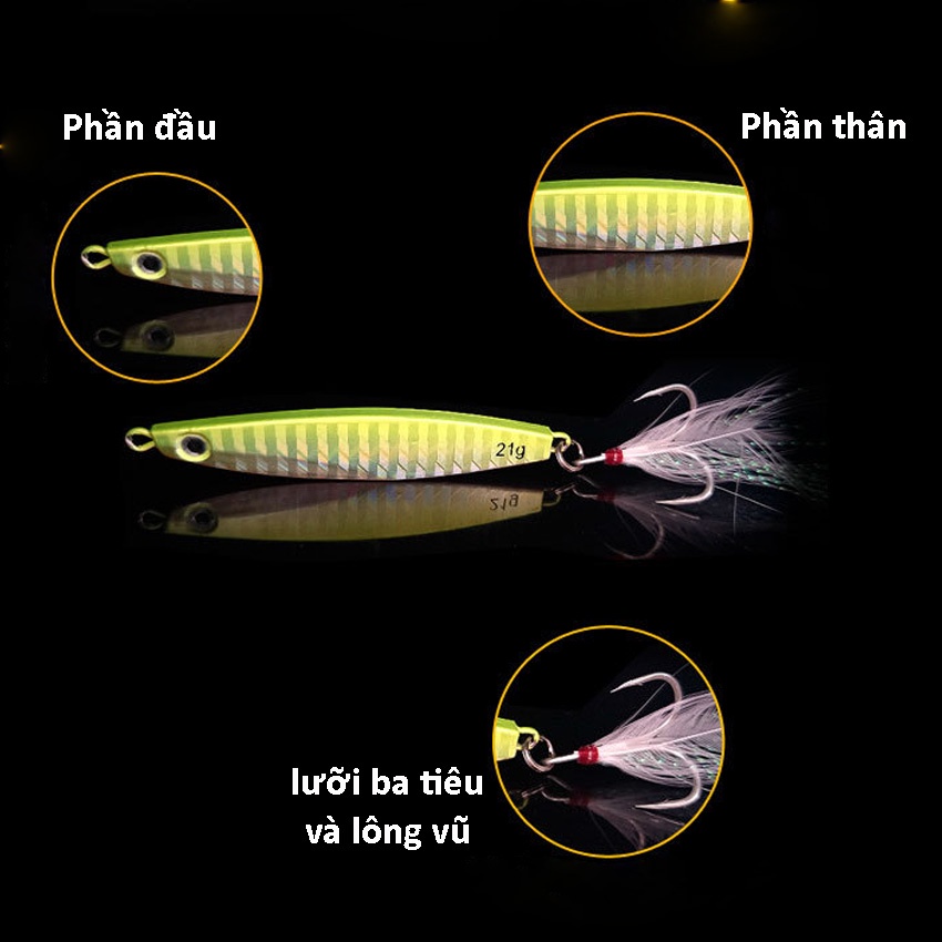 Mồi câu lure siêu nhạy chuyên câu cá lóc cá chẽm sông hồ tự nhiên và nhân tạo