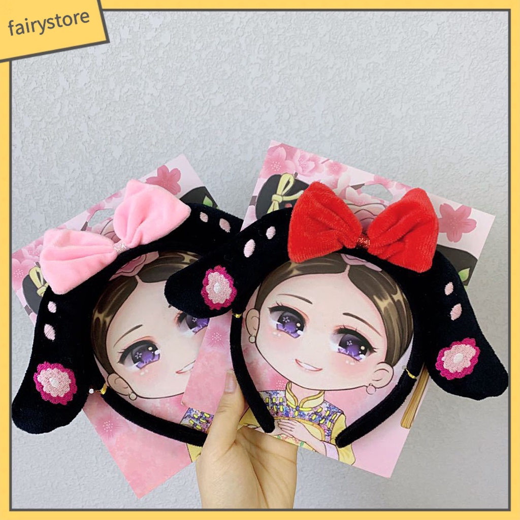 Cài tóc phối tua rua phong cách Trung Hoa cổ điển cho bé gái