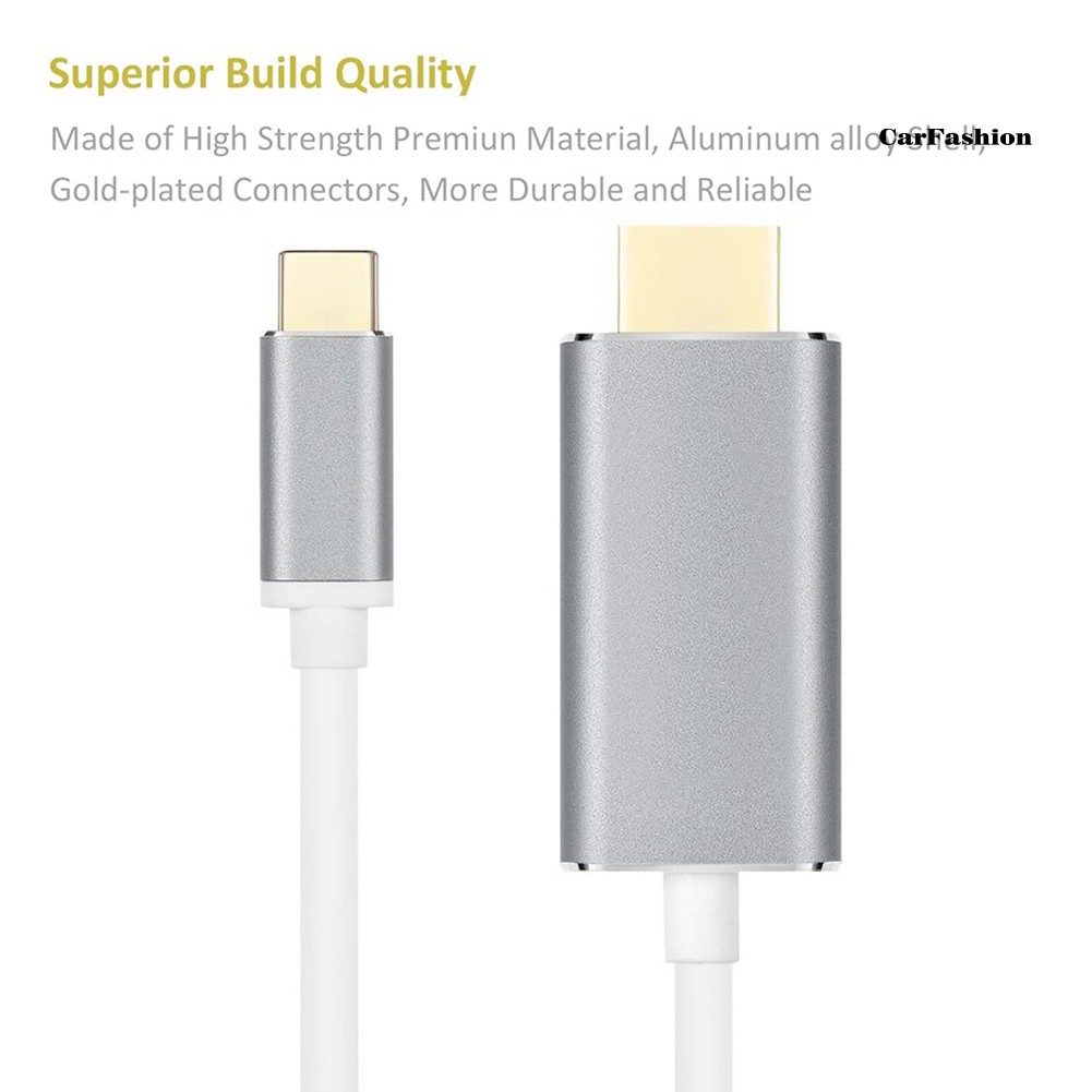 Dây Cáp Chuyển Đổi Usb Type C Sang Hdmi 4k Dài 1.8m Cho Macbook