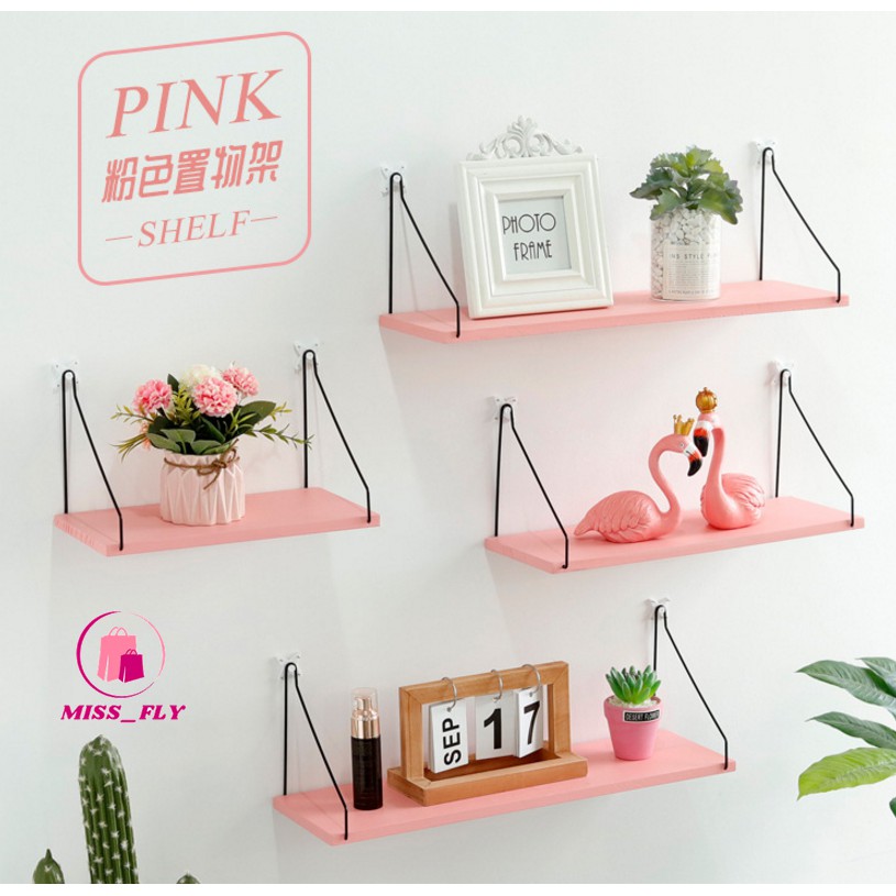 [Tặng kèm đinh] Kệ treo tường kệ trang trí gỗ tiện lợi phong cách Bắc Âu