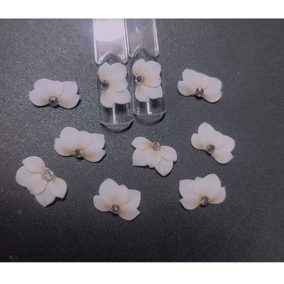 hoa bột nail tay - hoa cúc ruby cánh nhọn -5k/b