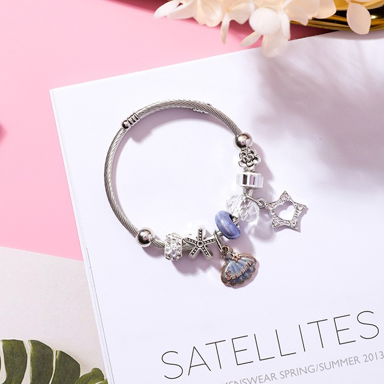 XiaoboACC Vòng Đeo Tay Xâu Hạt Phong Cách Hàn Quốc