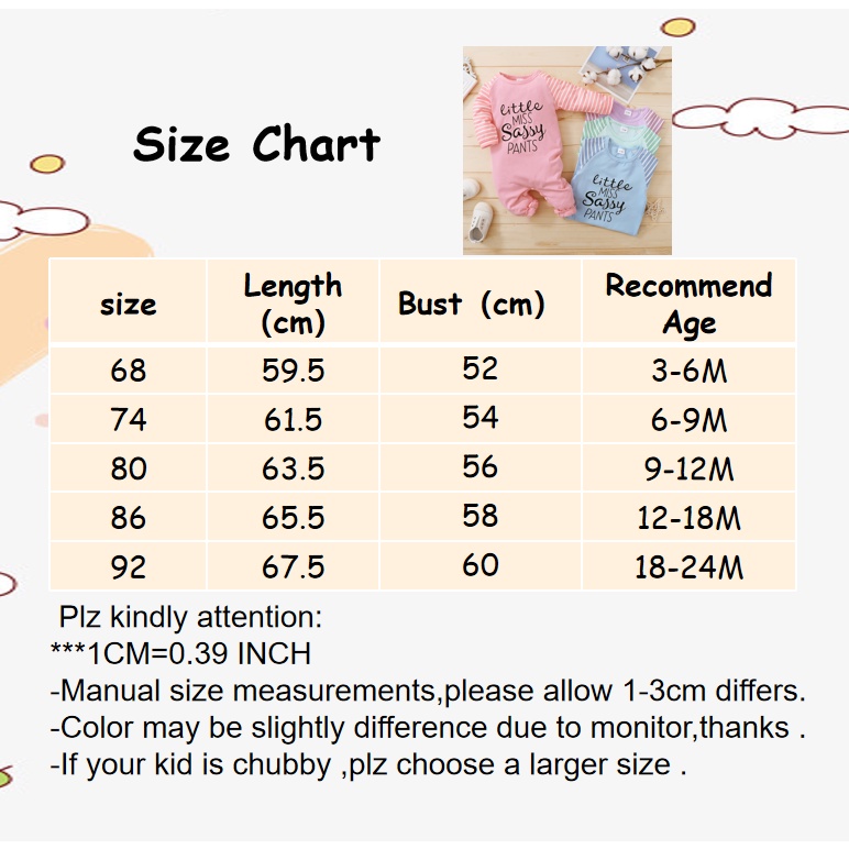 Mikrdoo Đồ Áo Liền Quần Sọc Ngang Cho Bé Mới Sinh