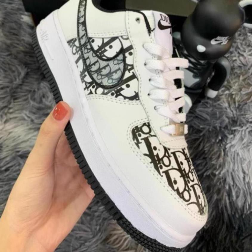[Hot Trend - giảm giá] Giày Thể Thao Sneakers AF1 Dior Đen,𝐍𝐈𝐊𝐄 AIR FORCE ONE Xám Họa Tiết  siêu hot | BigBuy360 - bigbuy360.vn