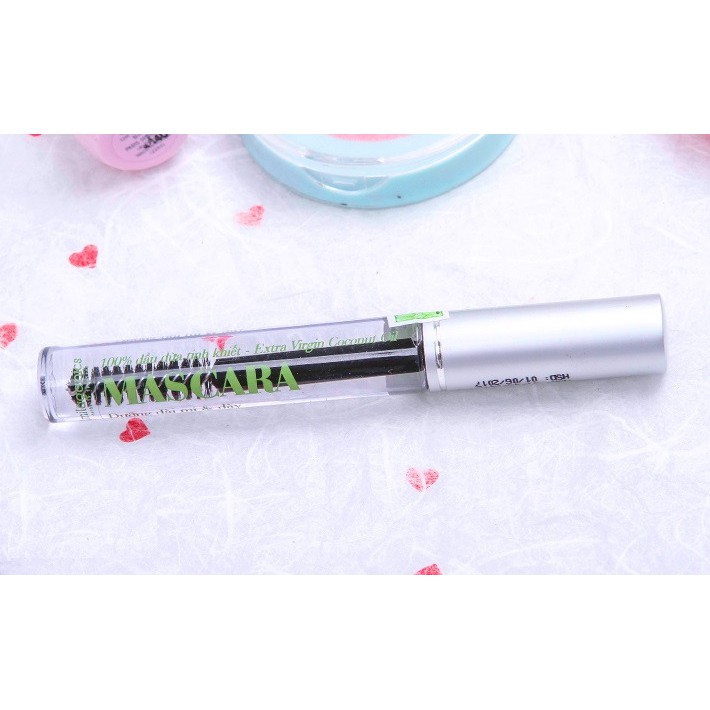 Bộ 2 mascara dầu dừa dưỡng mi Milaganics 5ml